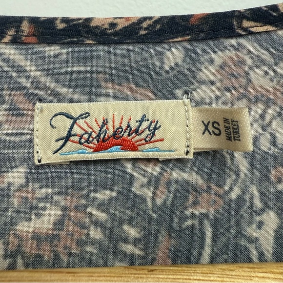 Faherty Floral Long Sleeve Dress | Size XS | Boho Cottagecore - Picture 7 of 9